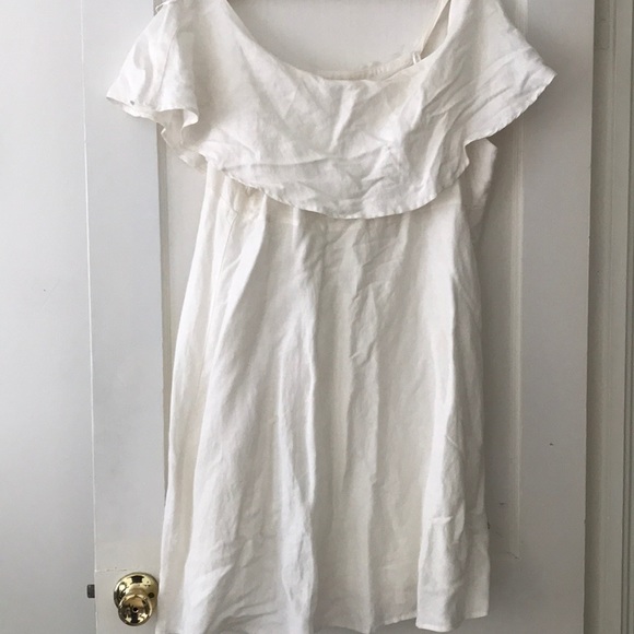 LOFT Dresses & Skirts - Loft Linen off the shoulder dress
